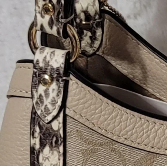 🦒 Coach 2 PCS SET Designer Shoulder Bag Purse Handbag Wallet  Signature - Picture 8 of 14